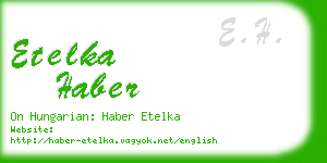 etelka haber business card